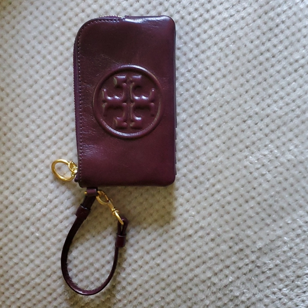 Tory Burch top-zip card case